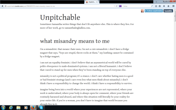 Taken from: http://unpitchable.tumblr.com/post/79931857273/what-misandry-means-to-me